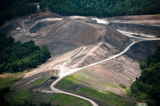 Mountaintop removal mining site - photo by Karen Kasmauski