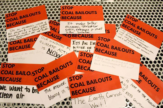 Stop Coal Bailouts Because...