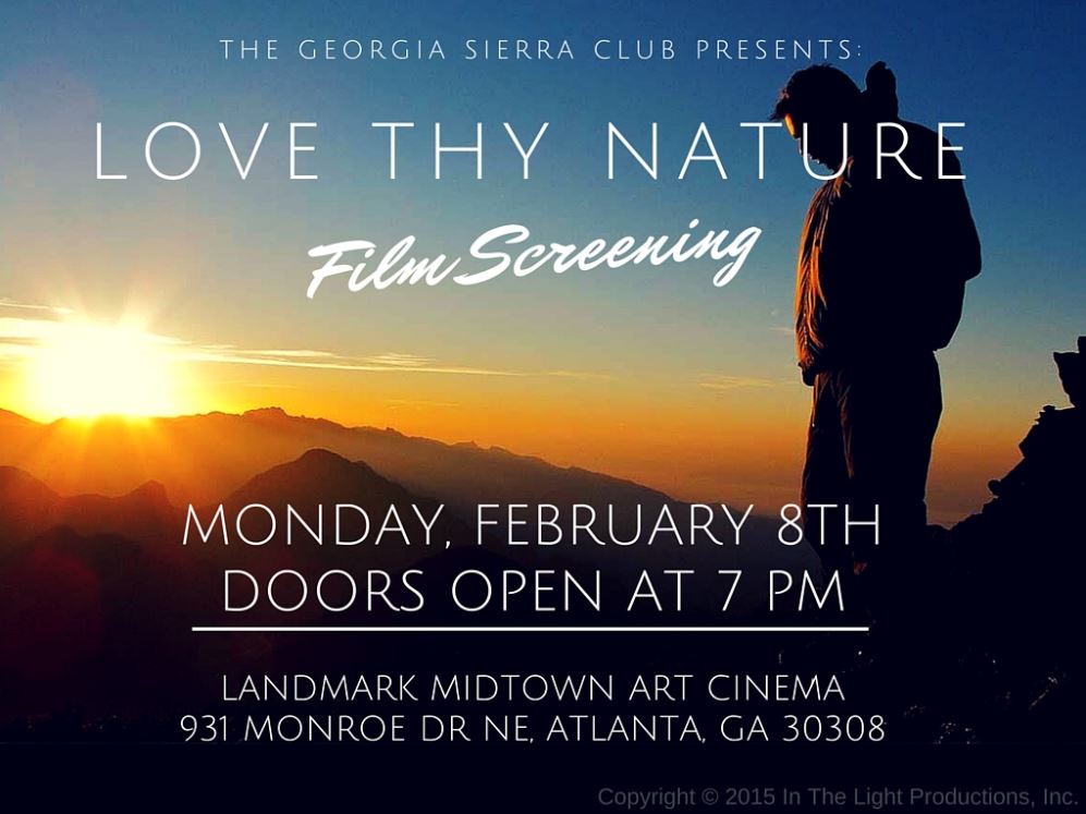 Georgia Sierra Club Presents: Love Thy Nature Film Screening