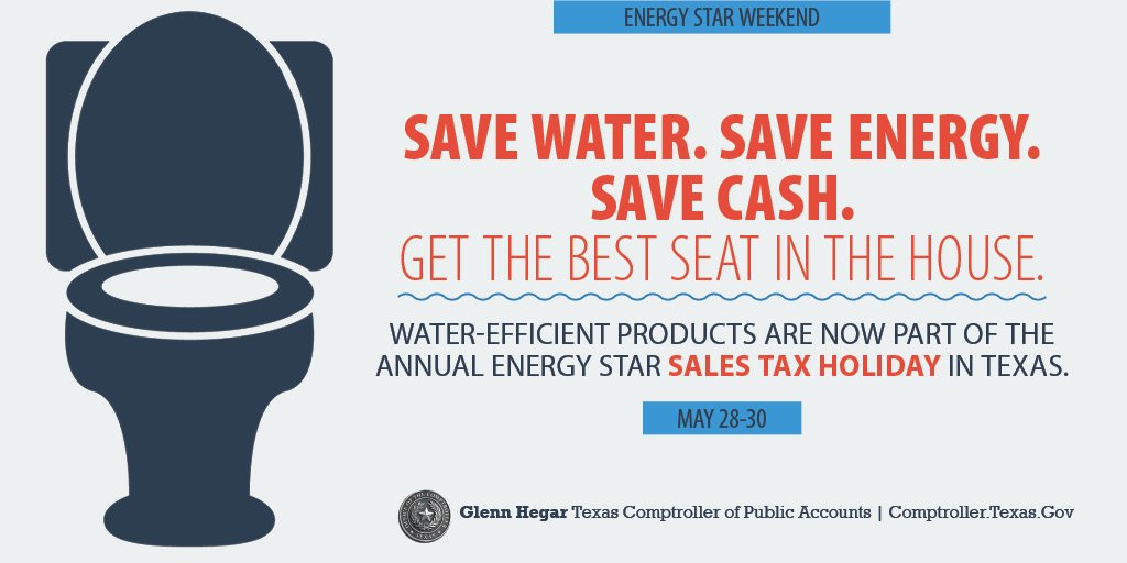 Water Saving Products Sales Tax Holiday