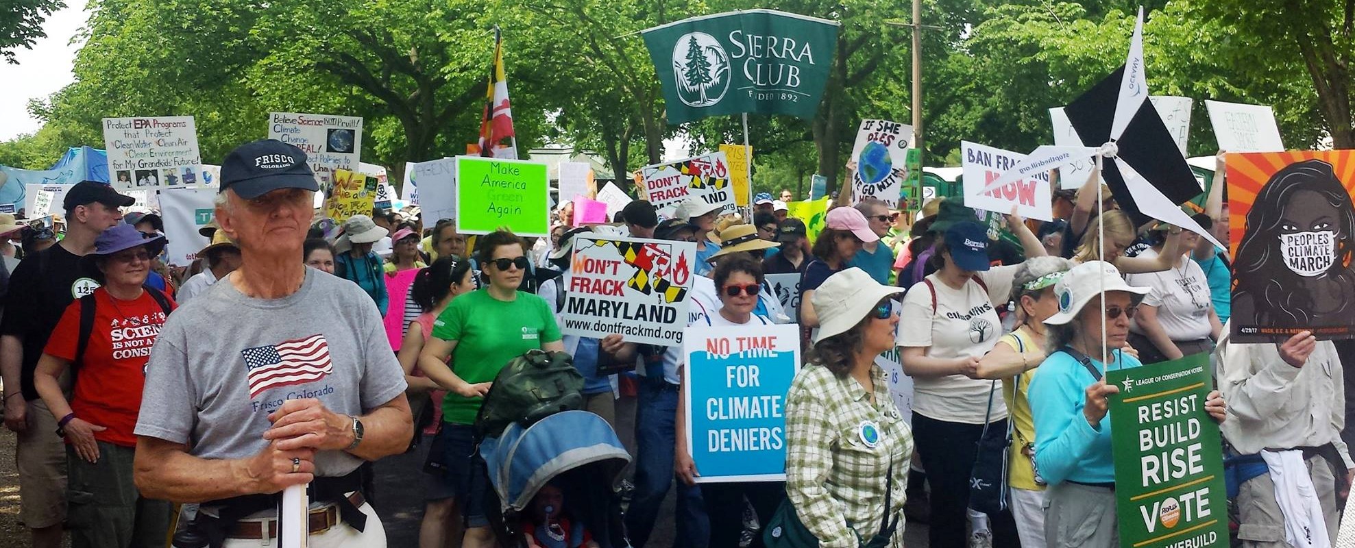 Montgomery County Sierra Club gathered at 2017 Climate Change Rally