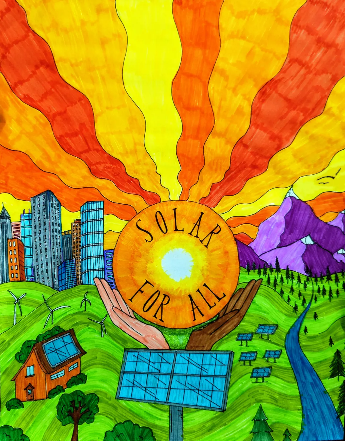 Solar For All illustration