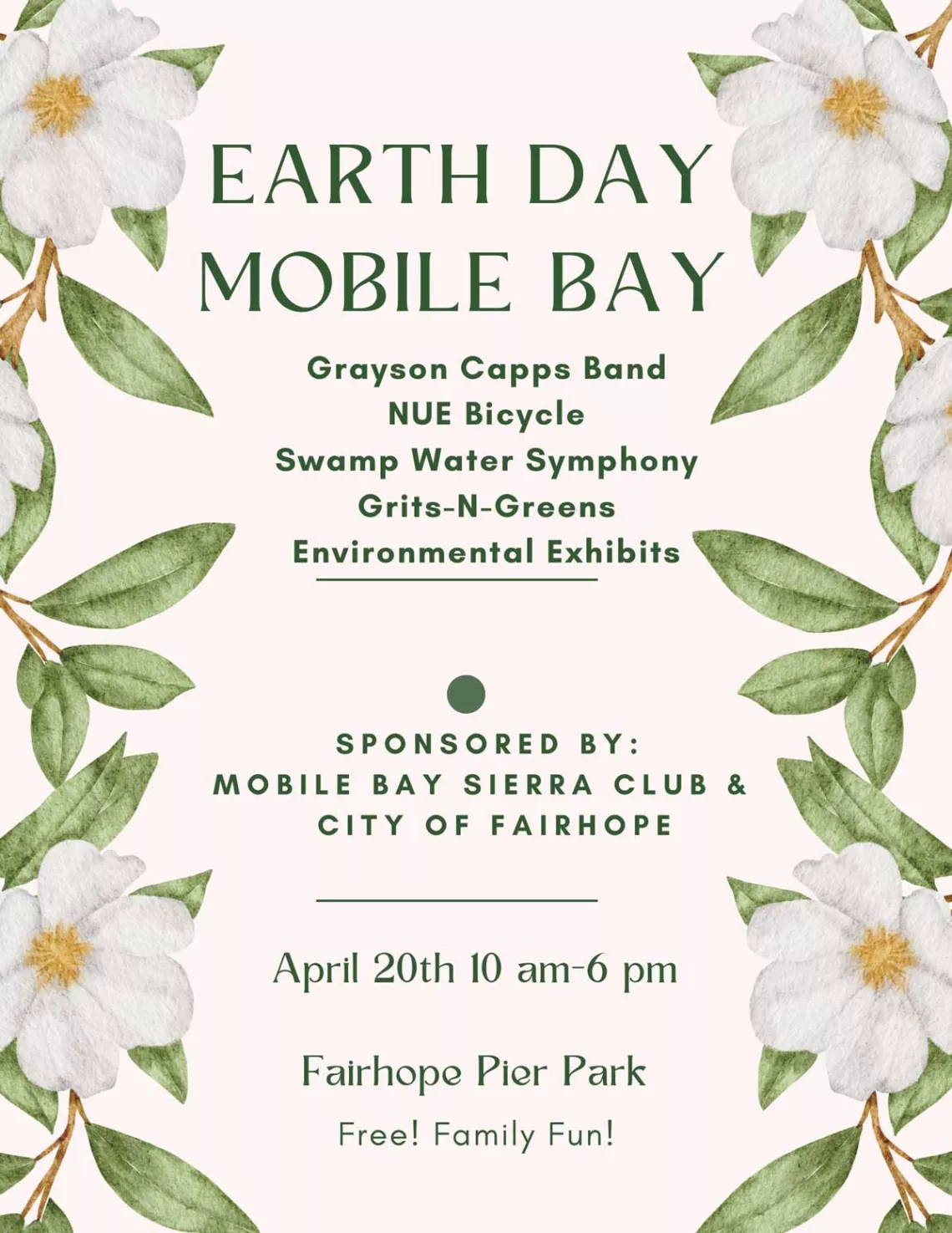 Mobile Bay Earth Day Flyer