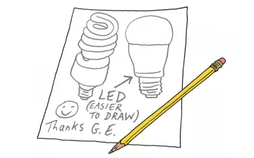 illustration of lightbulbs