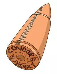 illustration of a bullet that says 'condor friendly'