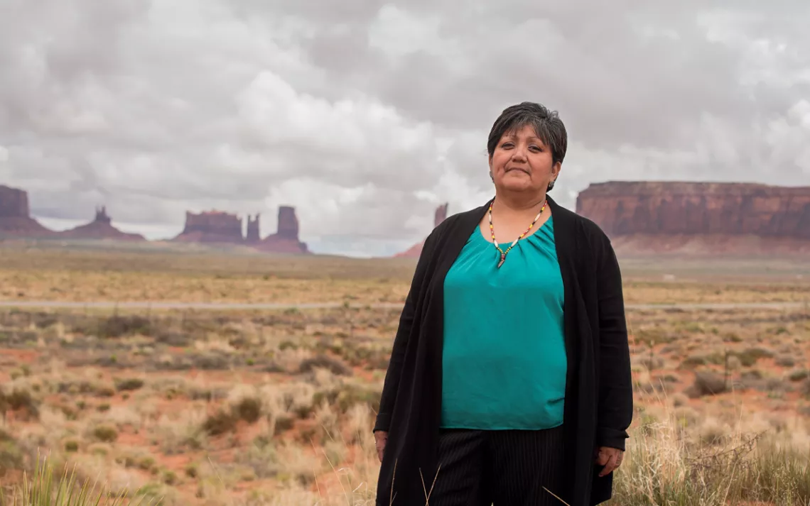 Regina Lopez-Whiteskunk was a councilwoman of the Ute Mountain Ute during the campaign to establish Bears Ears National Monument.