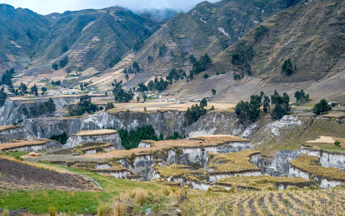 Village in the highlands of Equador