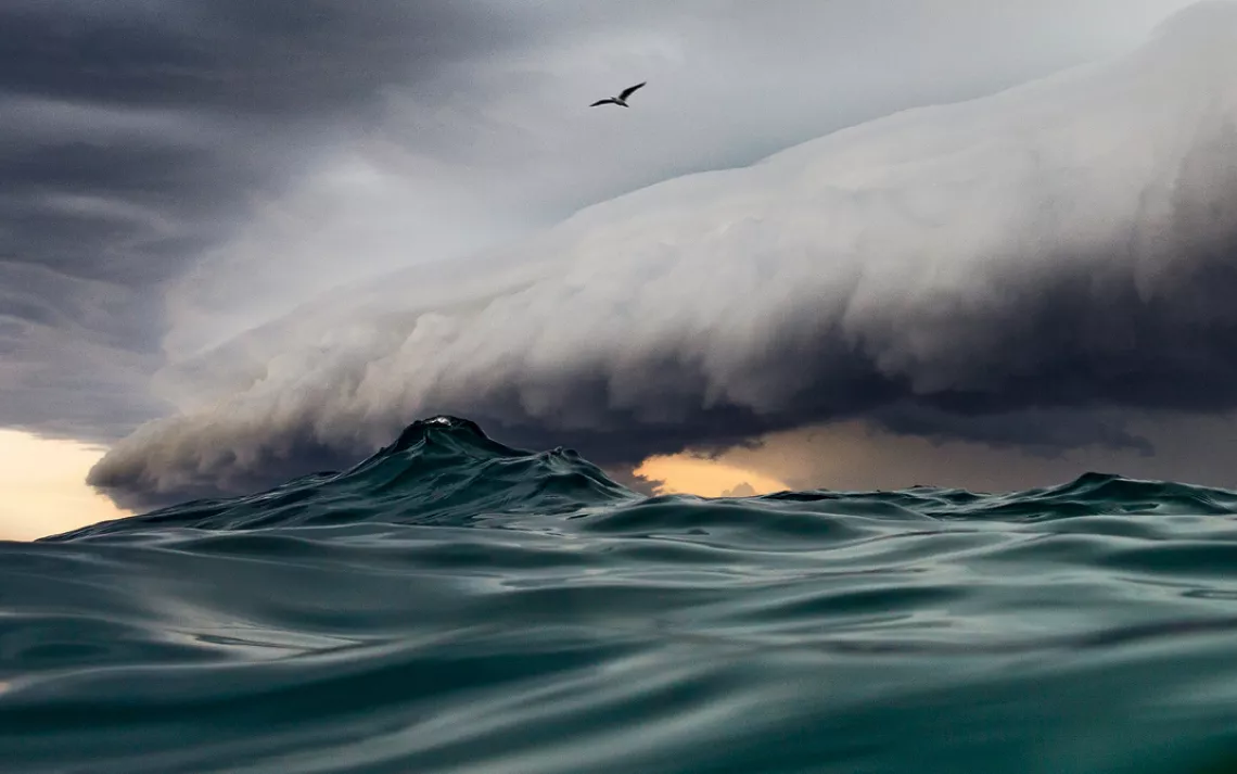 A storm front rolls in toward Sydney, Australia.