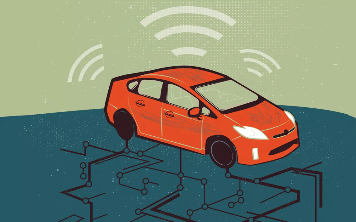 In the next few years, cars will not only talk to traffic lights but also talk to the electricity grid (vehicle-to-grid, known as V2G), talk to each other (V2V), and talk to buildings (V2B). 