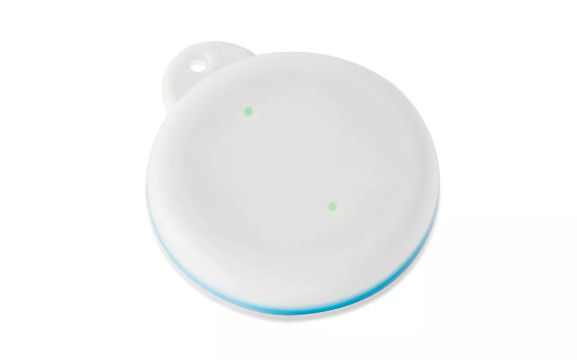 Park the Waterpebble shower timer near the drain to stay focused and save water.