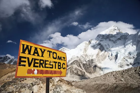 Mount Everest is the highest mountain in the world. 