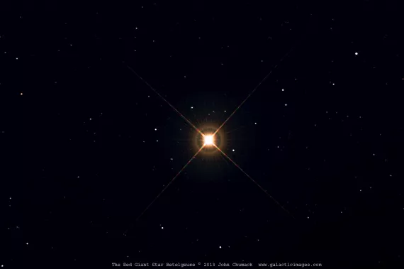 The red supergiant star Betelgeuse in Orion
