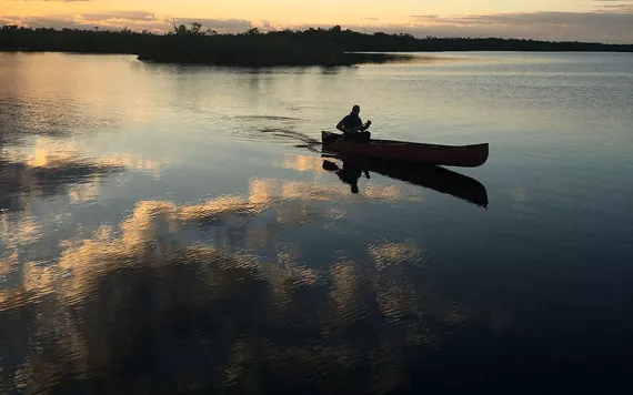 Canoeing in Everglades National Park. Photo by Ryan MacDonald. 