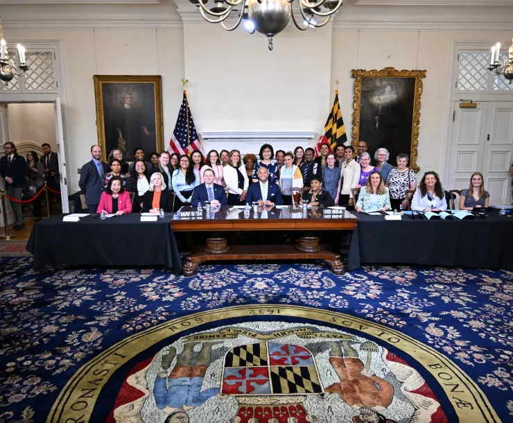 Group of people at Maryland Bill Signing for EmPOWER.