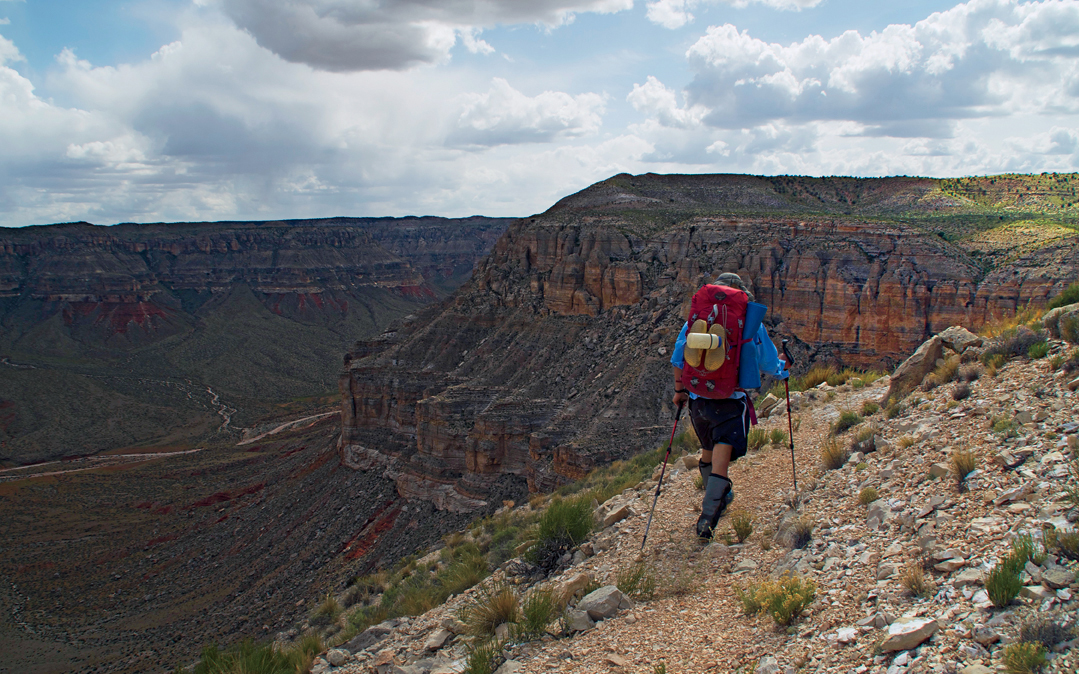 Travis Moles descends into Hack Canyon, part of the proposed Grand Canyon Watershed National Monument.