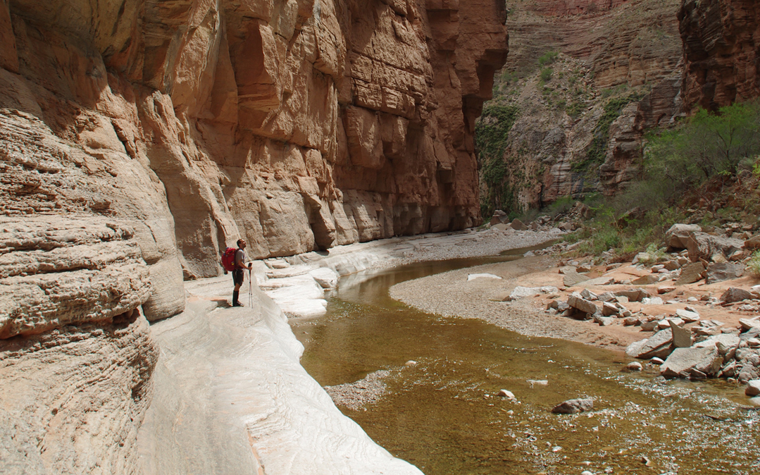 Informal trails in Hack Canyon, near the junction with Kanab Canyon, Arizona.