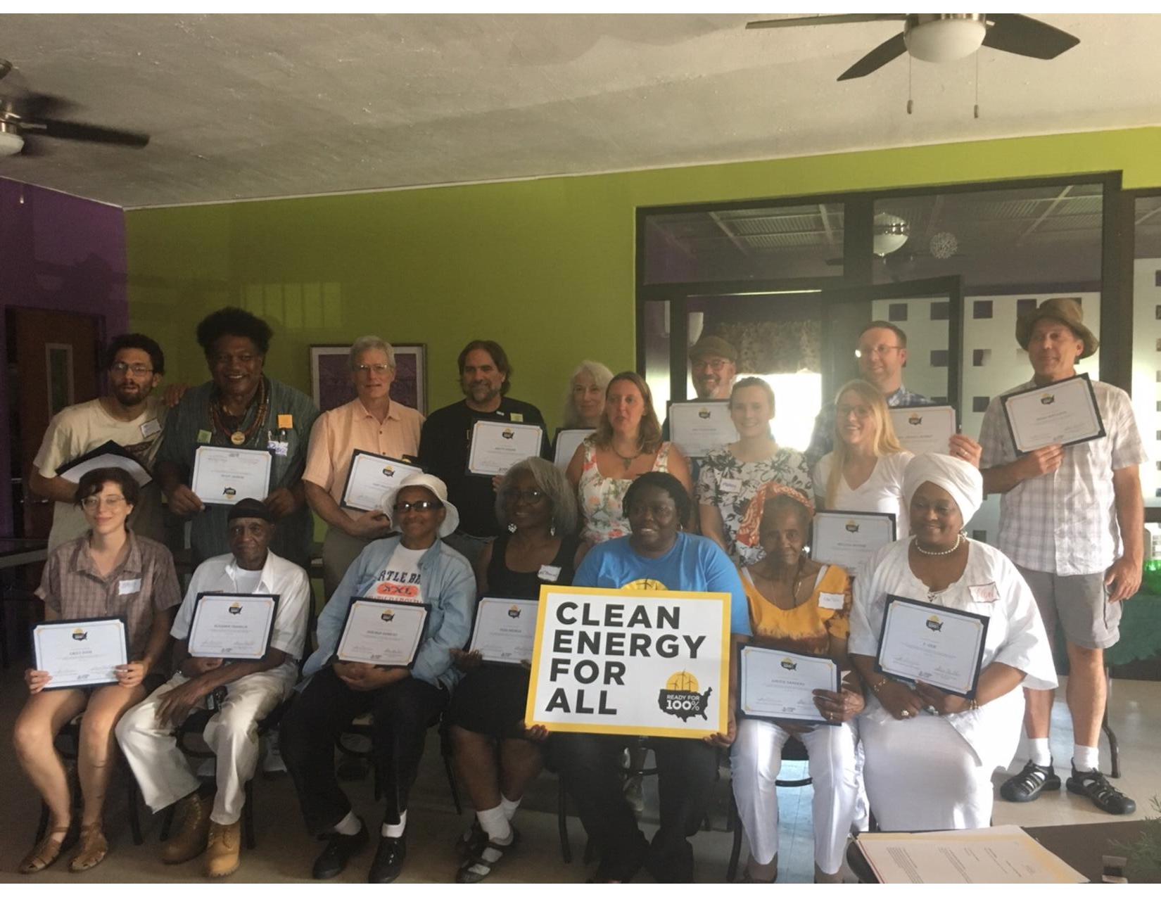 Participants of a community dialogue on clean energy in Cleveland, OH