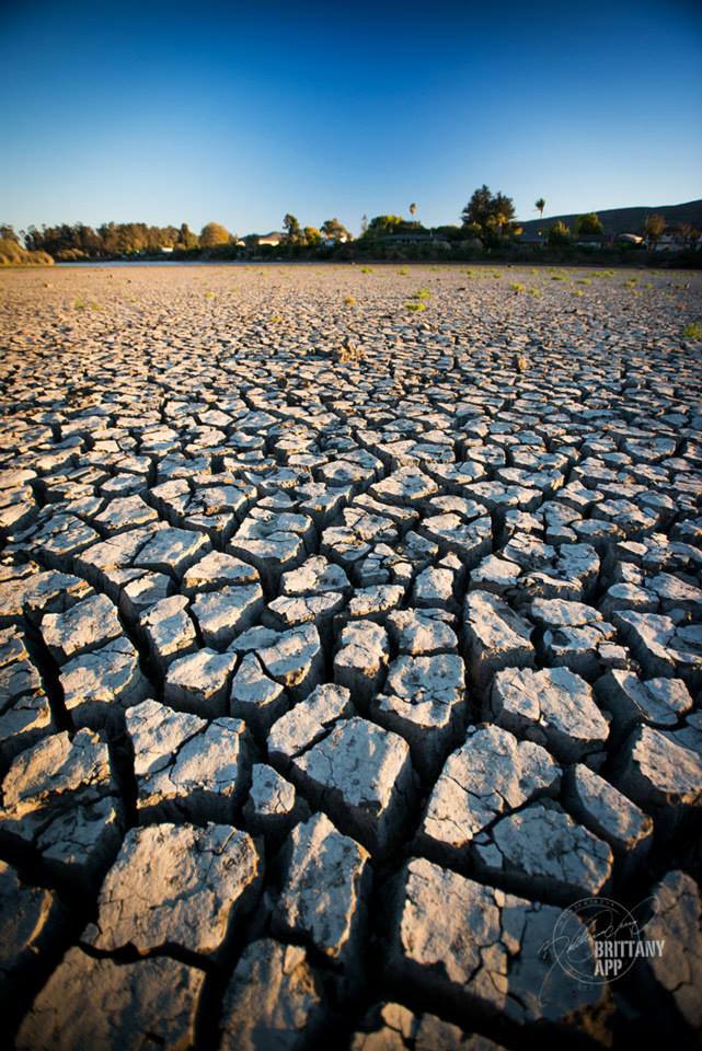 Dry lakebed in San Luis Obispo County