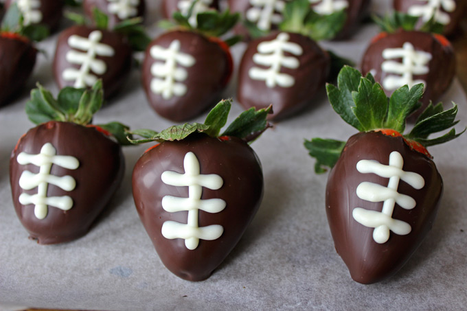 Chocolate Covered Football Strawberries