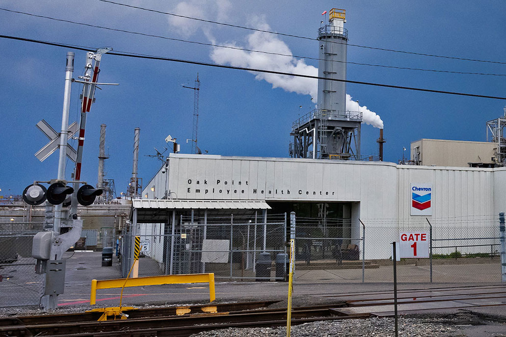 Chevron’s Oak Point Employee Health Center in Plaquemines Parish, Louisiana.