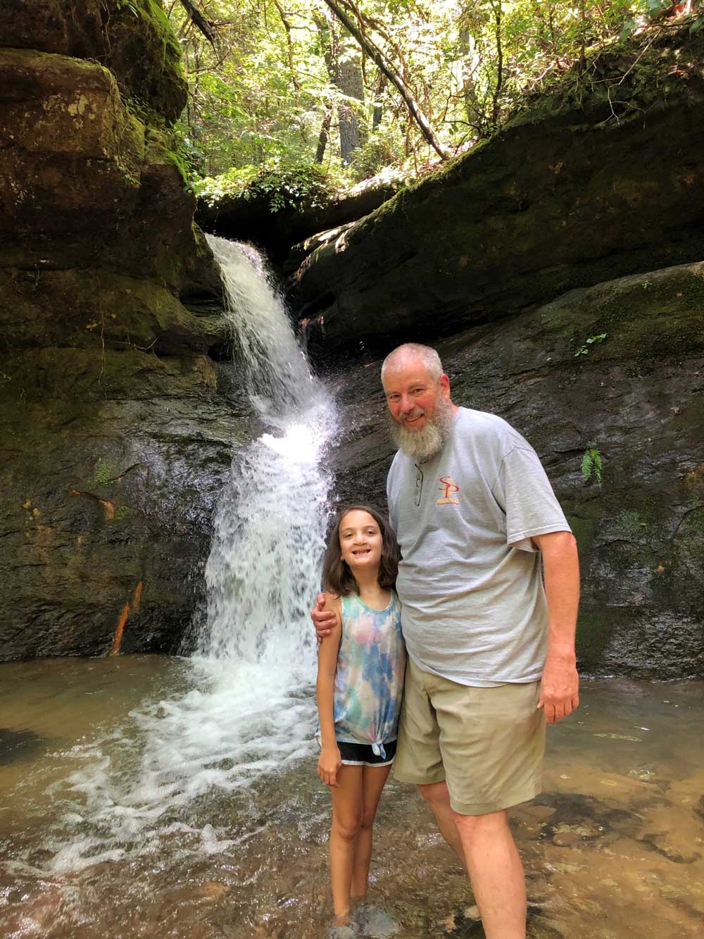 Vernon and daughter Sadie hiking in the Sipsey Wilderness back in July.