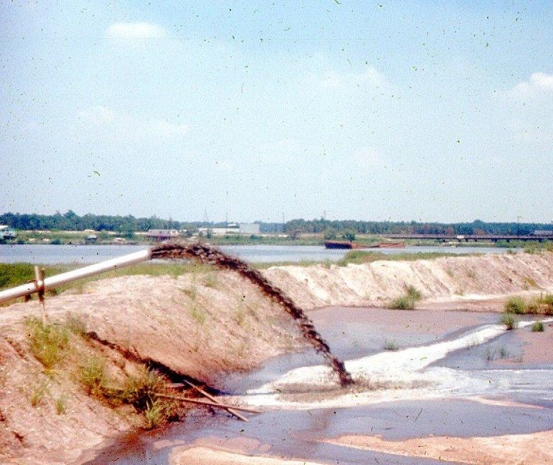 San Jacinto River Waste Pits During Creation