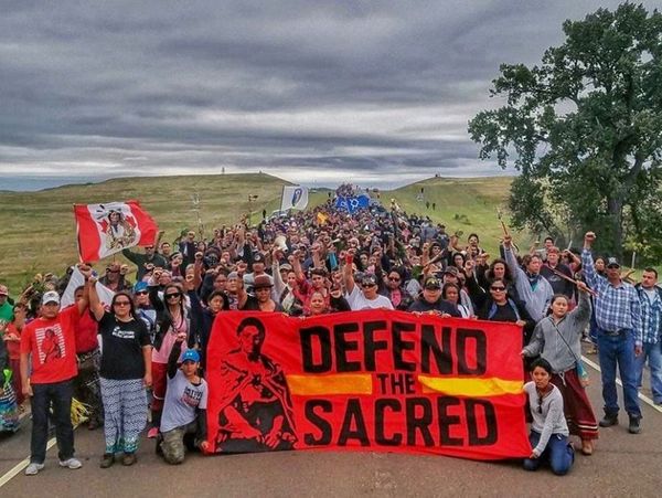 Protesters at Dakota Access proposed pipeline