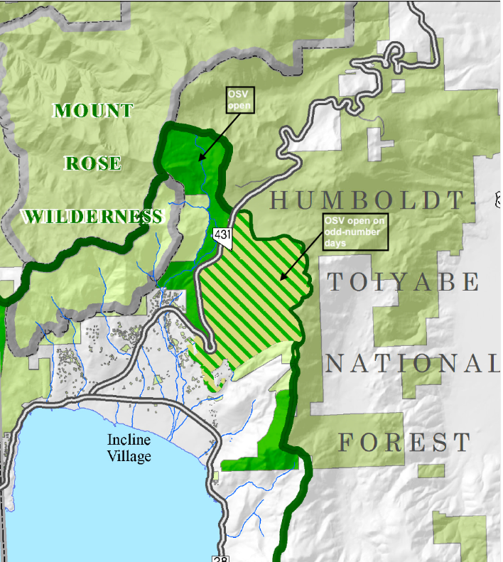 Tahoe forest map