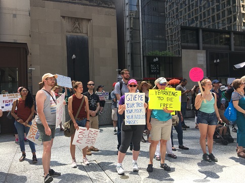 Sierra Club Chicago Group Solidarity Team - Immigrants Rights March July 2019