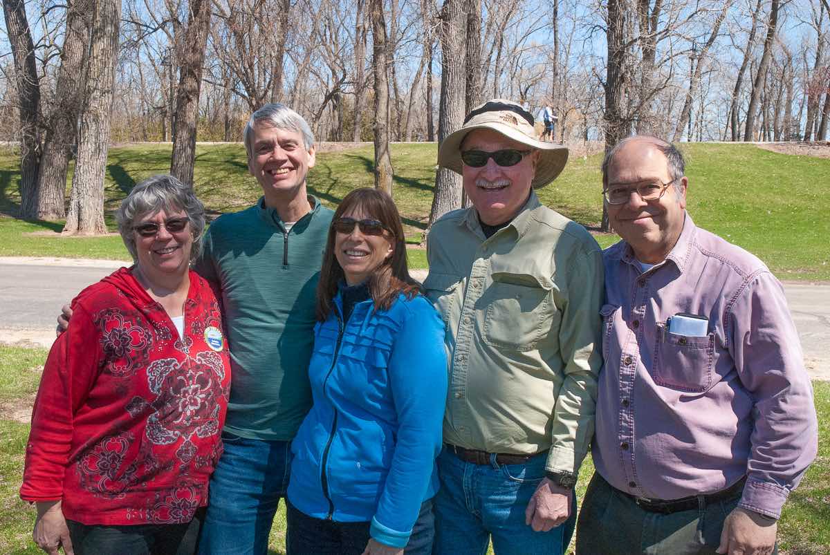 The Hike Committee: Monty Hjerstedt, Jo Hjerstedt, Diane Perschbacker, Alan Lawrence, John Engel. Not pictured: Kelly Ramstack.