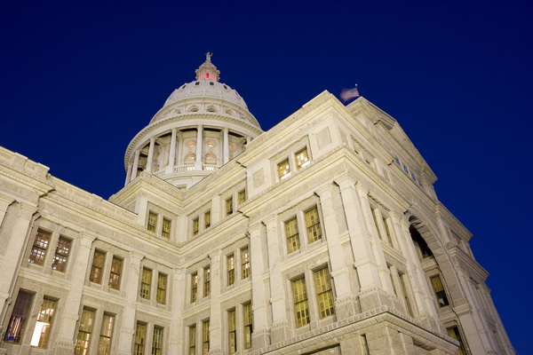 Texas Capitol at night