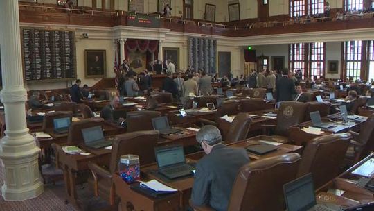 Legislators in the Texas Capitol