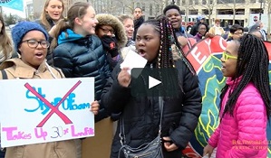 Baltimore Beyond Plastic Students at City Hall 2.2018