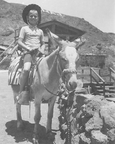 Young Nick on a horse