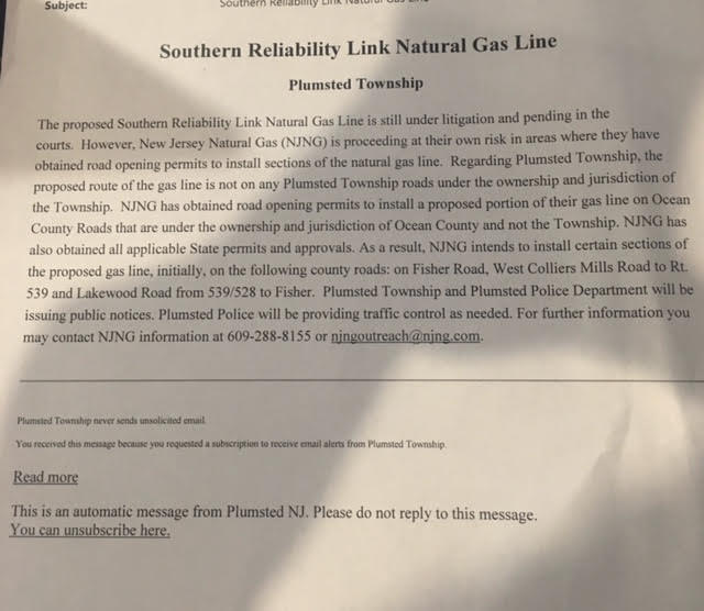 SR Link Notice to Homeowners