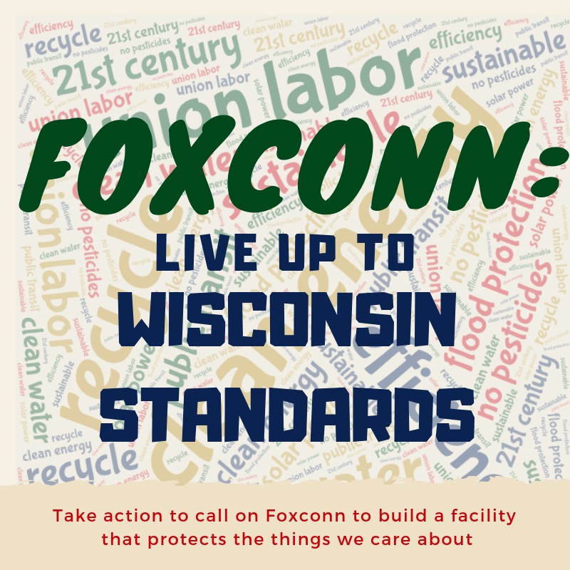 Foxconn: Live up to Wisconsin Standards