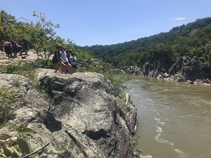Interns on the Billy Goat Trail 