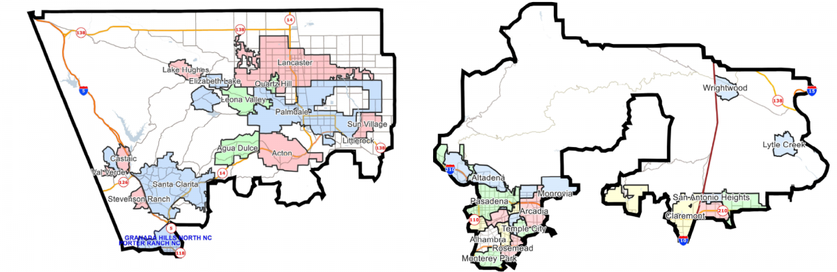 CA's new Congressional Districts 27 & 28