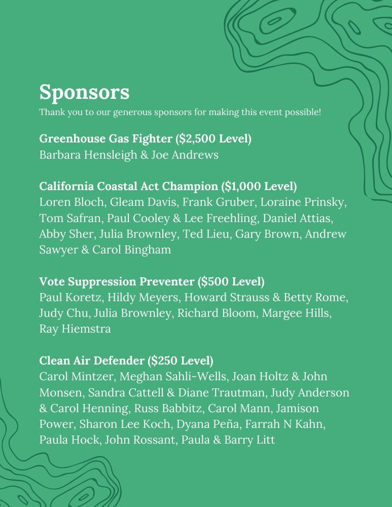 Sponsors list