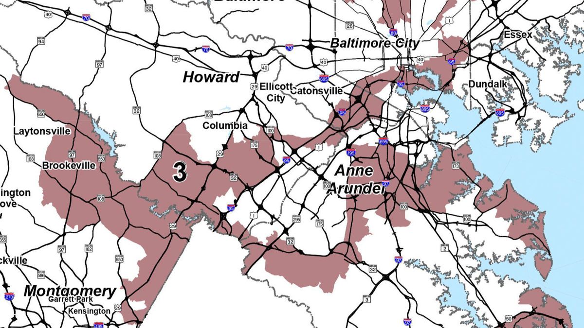 Maryland’s 3rdCongressional district, represented by Democrat John Sarbanes