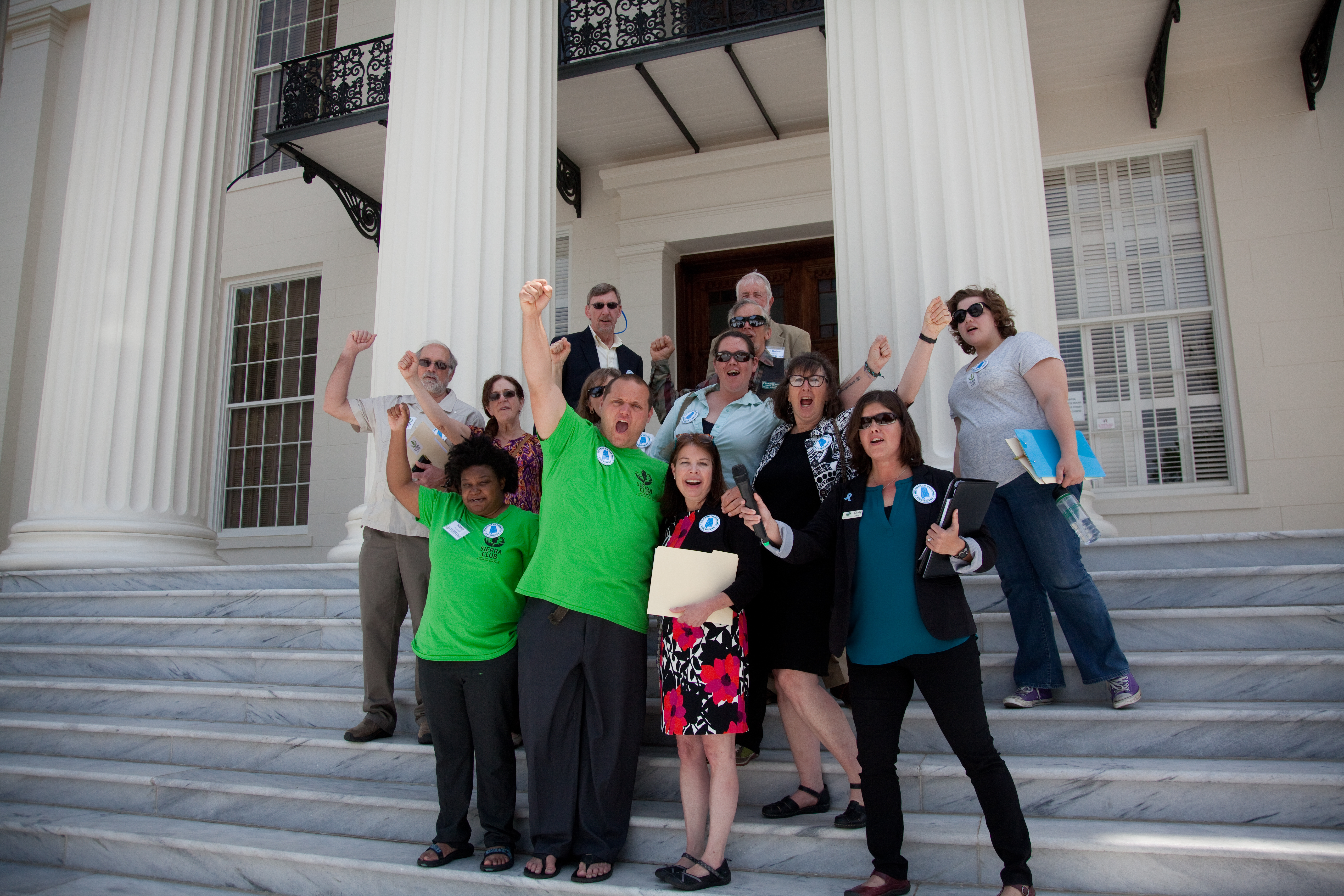 Group photo of Sierra Club Alabama Chapter Members at Alabama Rivers Alliance Lobby Day