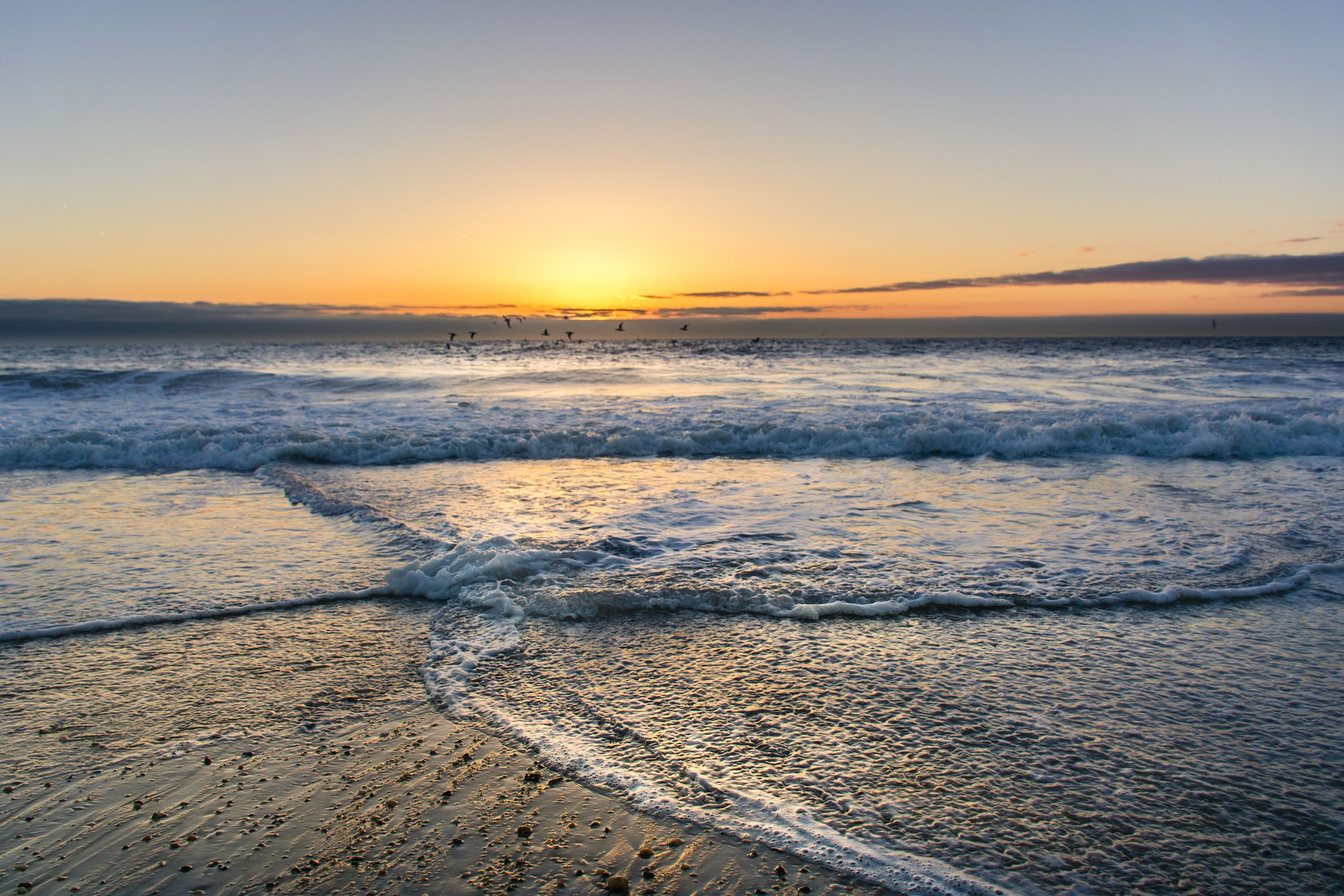 Sunset at a beach