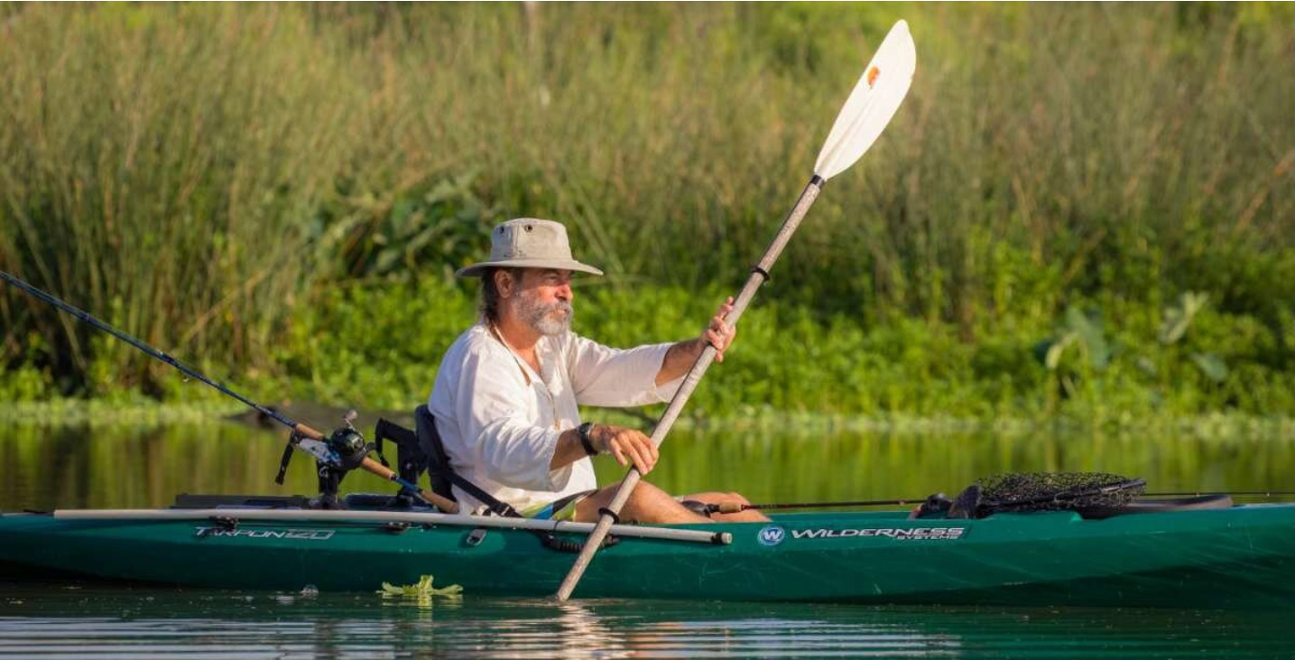 Mark Kramer in kayak