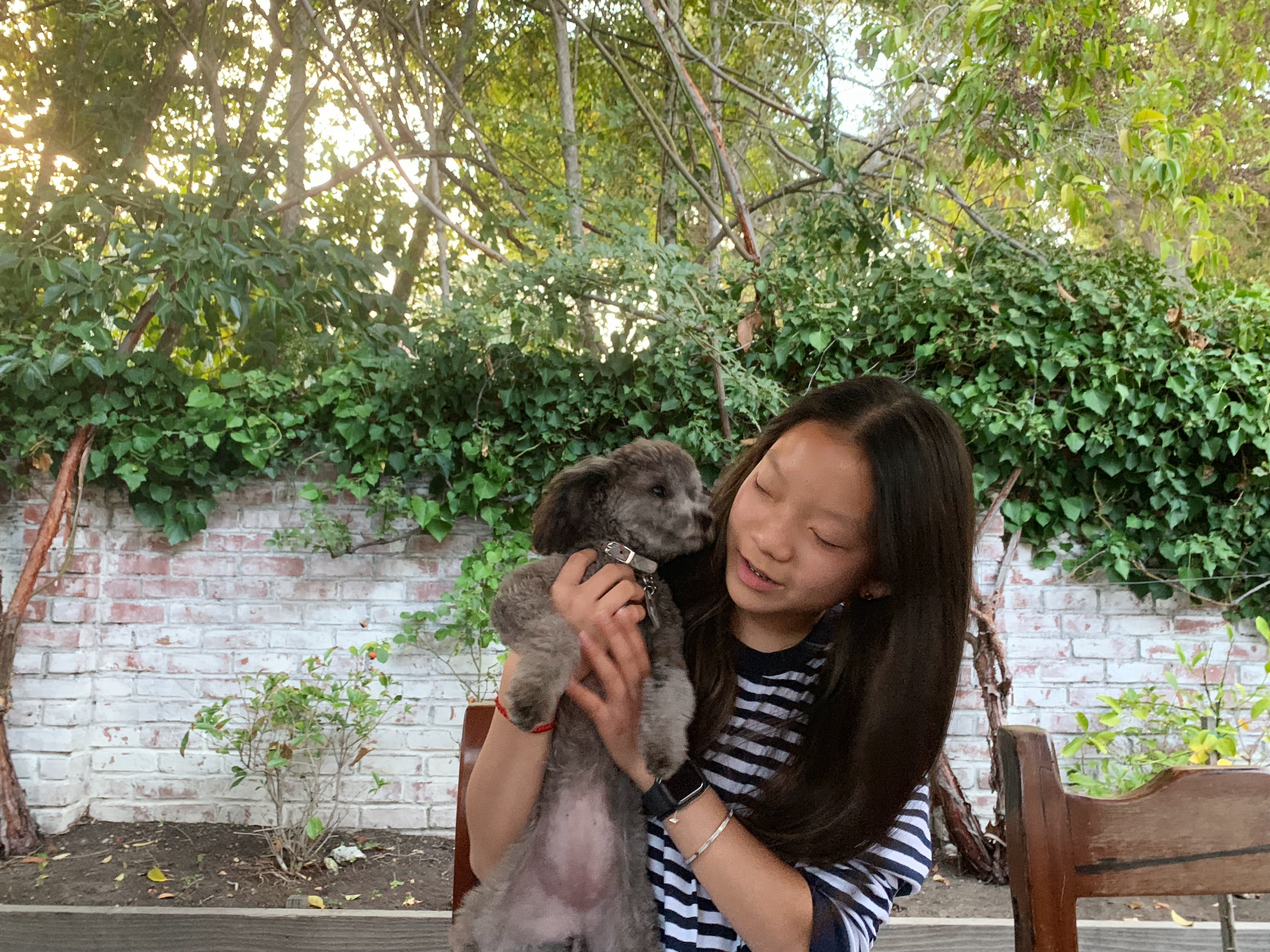 Tina Zeng and Dog