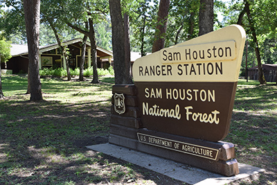 Sam Houston National Forest Sign