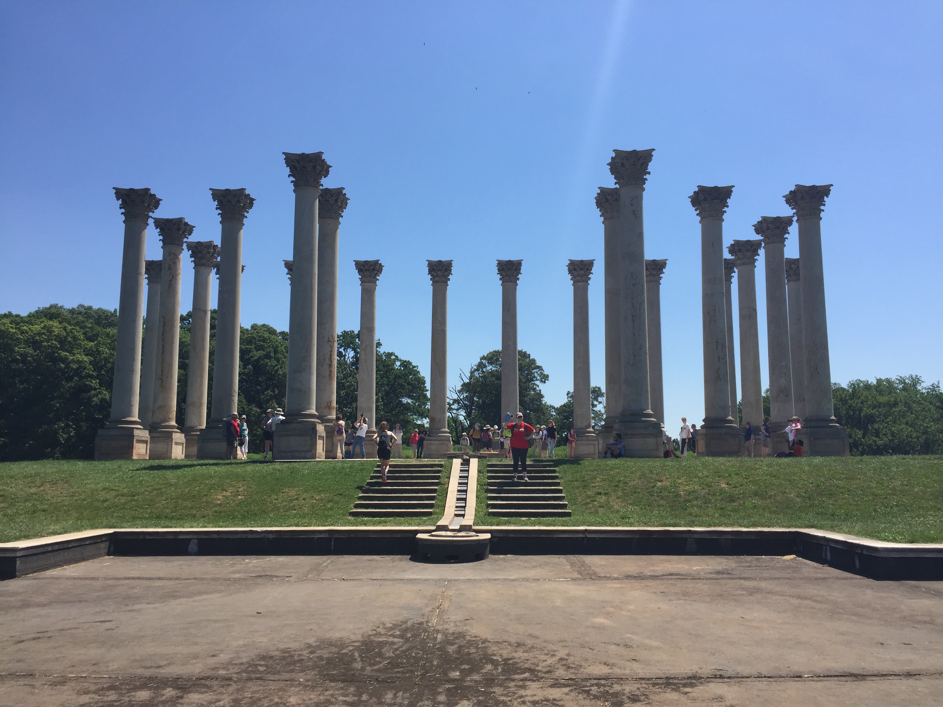 Group stands among old Capitol Columns