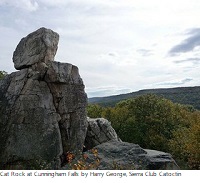 Cat Rock at Cunningham Falls by Harry George, Sierra Club Catoctin Group