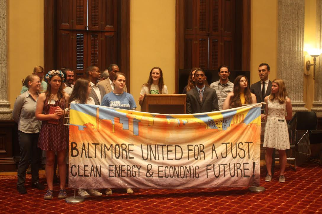 Young people come out to support climate initiatives in Baltimore