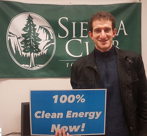 Political Coordinator Matt Dernoa for 100% Clean Energy NOW!