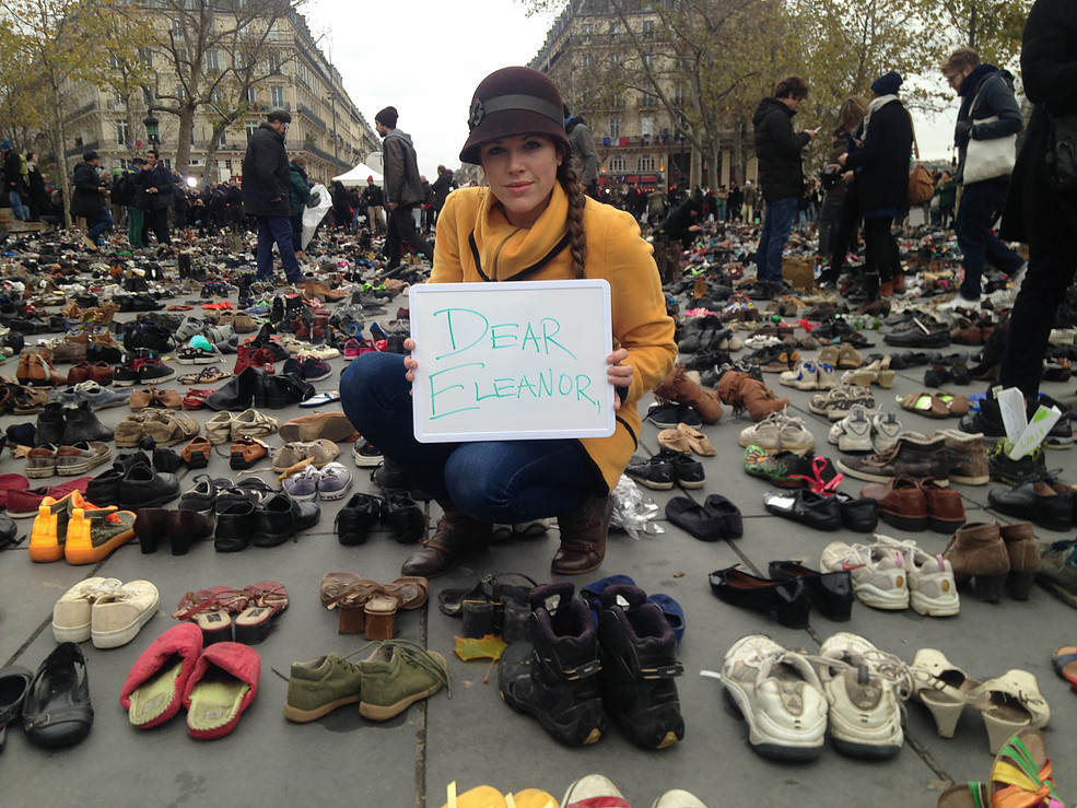 Trisha Shrum at COP21 in Paris - Dear Eleanor